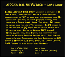 Load image into Gallery viewer, #45 Atocha 1622 Shipwreck &quot;Lost Loot Collection&quot; Bolivia 8 Reales Grade 1 #45
