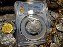 Load image into Gallery viewer, BOLIVIA ATOCHA 2 REALES 1622 SHIPWRECK PCGS PIRATE SILVER COINS 1598-1617