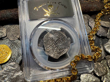 Load image into Gallery viewer, ATOCHA 2 REALES BOLIVIA 1622 SHIPWRECK PCGS 20 PIRATE SILVER COINS 1603-20