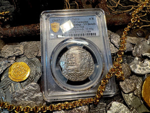 ATOCHA 4 REALES BOLIVIA 1622 SHIPWRECK PCGS PIRATE SILVER COINS 1603-12