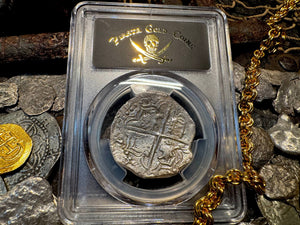 ATOCHA 4 REALES BOLIVIA 1622 SHIPWRECK PCGS PIRATE SILVER COINS 1603-12