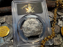 Load image into Gallery viewer, BOLIVIA ATOCHA 8 REALES 1622 SHIPWRECK PCGS PIRATE SILVER COINS 1617-21