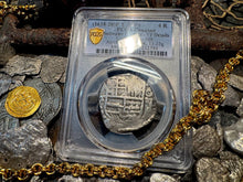 Load image into Gallery viewer, ATOCHA 4 REALES BOLIVIA 1622 SHIPWRECK PCGS PIRATE SILVER COINS 1618-20