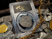 Load image into Gallery viewer, ATOCHA 4 REALES BOLIVIA 1622 SHIPWRECK PCGS PIRATE SILVER COINS 1618-20