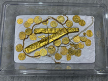 Load image into Gallery viewer, GOLD BAR ATOCHA 1622 SHIPWRECK SARGOSA MEL FISHER COA PIRATE GOLD COINS 28OZ