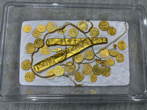 GOLD BAR ATOCHA 1622 SHIPWRECK SARGOSA MEL FISHER COA PIRATE GOLD COINS 28OZ