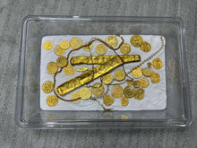 Load image into Gallery viewer, GOLD BAR ATOCHA 1622 SHIPWRECK SARGOSA MEL FISHER COA PIRATE GOLD COINS 28OZ