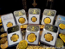 Load image into Gallery viewer, MEXICO 1714 8 ESCUDOS &quot;1715 FLEET SHIPWRECK&quot; NGC UNC PIRATE GOLD COINS TREASURE