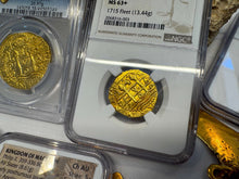 Load image into Gallery viewer, PERU 4 ESCUDOS 1700 FINEST 1715 FLEET SHIPWRECK NGC 63 PIRATE GOLD COINS