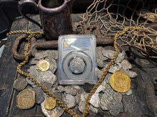 Load image into Gallery viewer, MEXICO ATOCHA MEL FISHER COA! 2 REALES 1622 SHIPWRECK PCGS PIRATE SILVER COINS