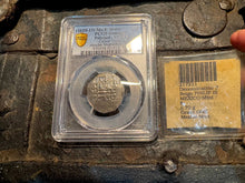 Load image into Gallery viewer, MEXICO ATOCHA MEL FISHER COA! 2 REALES 1622 SHIPWRECK PCGS PIRATE SILVER COINS