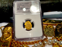 Load image into Gallery viewer, MEXICO 1 ESCUDO 1679-98 JEWELED CROSS &quot;1715 FLEET SHIPWRECK&quot; NGC 45