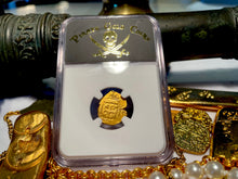 Load image into Gallery viewer, MEXICO 1 ESCUDO 1679-98 JEWELED CROSS &quot;1715 FLEET SHIPWRECK&quot; NGC 45