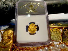 Load image into Gallery viewer, MEXICO 1 ESCUDO 1679-98 JEWELED CROSS &quot;1715 FLEET SHIPWRECK&quot; NGC 45