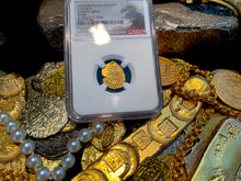 Load image into Gallery viewer, MEXICO 1 ESCUDO 1679-98 JEWELED CROSS &quot;1715 FLEET SHIPWRECK&quot; NGC 45