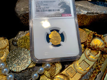 Load image into Gallery viewer, MEXICO 1 ESCUDO 1679-98 JEWELED CROSS &quot;1715 FLEET SHIPWRECK&quot; NGC 45