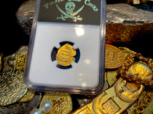 Load image into Gallery viewer, MEXICO 1 ESCUDO 1679-98 JEWELED CROSS &quot;1715 FLEET SHIPWRECK&quot; NGC 45