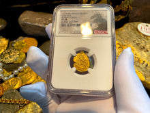 Load image into Gallery viewer, MEXICO 1 ESCUDO 1679-98 JEWELED CROSS &quot;1715 FLEET SHIPWRECK&quot; NGC 45