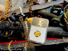 Load image into Gallery viewer, POP TOP!!! MEXICO 300th Ann. ESCUDO 1711-13 “1715 FLEET NGC 64 PIRATE GOLD COINS