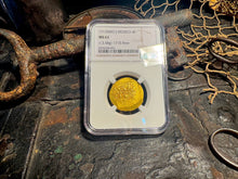 Load image into Gallery viewer, MEXICO 1715 FLEET part DATED 1713 4 ESCUDOS NGC 61 PIRATE GOLD COINS TREASURE