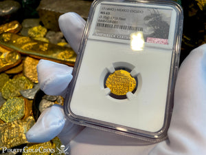 MEXICO 1 ESCUDO 1714 DATED ESCUDO 1715 FLEET SHIPWRECK NGC 65