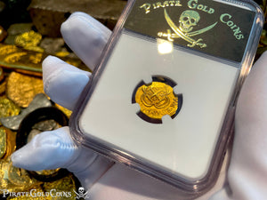 MEXICO 1 ESCUDO 1714 DATED ESCUDO 1715 FLEET SHIPWRECK NGC 65