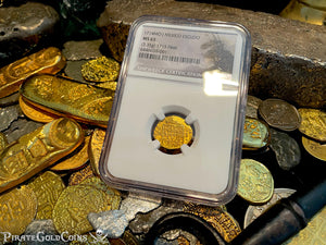 MEXICO 1 ESCUDO 1714 DATED ESCUDO 1715 FLEET SHIPWRECK NGC 65