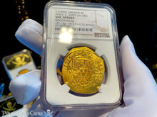 Load image into Gallery viewer, MEXICO 1714 8 ESCUDOS &quot;1715 FLEET SHIPWRECK&quot; NGC UNC PIRATE GOLD COINS TREASURE