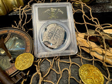 Load image into Gallery viewer, MEXICO 8 REALES 1714 &quot;1715 FLEET SHIPWRECK&quot; PCGS F