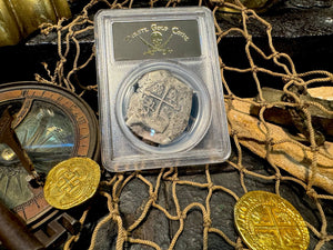 MEXICO 8 REALES 1714 "1715 FLEET SHIPWRECK" PCGS F