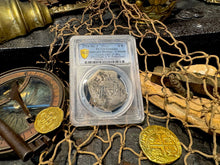 Load image into Gallery viewer, MEXICO 8 REALES 1714 &quot;1715 FLEET SHIPWRECK&quot; PCGS F