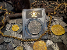 Load image into Gallery viewer, PERU 4 REALES ATOCHA LIMA MEL FISHER COA 1622 SHIPWRECK PCGS PIRATE SILVER COINS