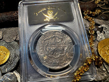 Load image into Gallery viewer, PERU 4 REALES ATOCHA LIMA MEL FISHER COA 1622 SHIPWRECK PCGS PIRATE SILVER COINS