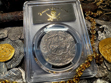 Load image into Gallery viewer, PERU 4 REALES ATOCHA LIMA MEL FISHER COA 1622 SHIPWRECK PCGS PIRATE SILVER COINS