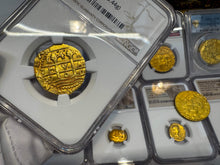 Load image into Gallery viewer, PERU 4 ESCUDOS 1700 FINEST 1715 FLEET SHIPWRECK NGC 63 PIRATE GOLD COINS