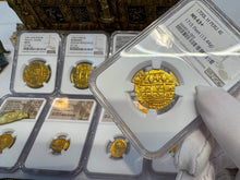 Load image into Gallery viewer, PERU 4 ESCUDOS 1700 FINEST 1715 FLEET SHIPWRECK NGC 63 PIRATE GOLD COINS