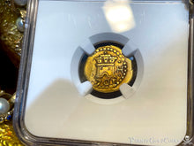 Load image into Gallery viewer, PERU 1701 1 ESCUDO ONLY 1 KNOWN! &quot;1715 FLEET SHIPWRECK&quot; NGC 55