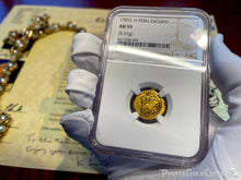 Load image into Gallery viewer, PERU 1701 1 ESCUDO ONLY 1 KNOWN! &quot;1715 FLEET SHIPWRECK&quot; NGC 55