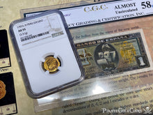 Load image into Gallery viewer, PERU 1701 1 ESCUDO ONLY 1 KNOWN! &quot;1715 FLEET SHIPWRECK&quot; NGC 55