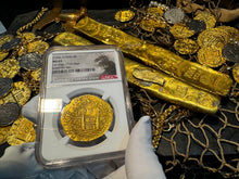 Load image into Gallery viewer, PERU 1705 2ND FINEST KNOWN 8 ESCUDOS &quot;1715 FLEET SHIPWRECK&#39; NGC 63 PIRATE COINS