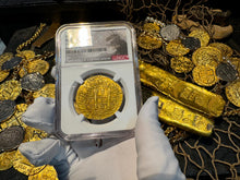 Load image into Gallery viewer, PERU 1705 2ND FINEST KNOWN 8 ESCUDOS &quot;1715 FLEET SHIPWRECK&#39; NGC 63 PIRATE COINS