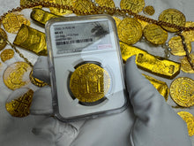 Load image into Gallery viewer, PERU 1705 2ND FINEST KNOWN 8 ESCUDOS &quot;1715 FLEET SHIPWRECK&#39; NGC 63 PIRATE COINS