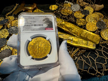 Load image into Gallery viewer, PERU 1705 2ND FINEST KNOWN 8 ESCUDOS &quot;1715 FLEET SHIPWRECK&#39; NGC 63 PIRATE COINS