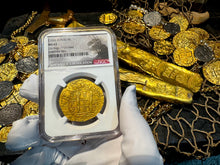 Load image into Gallery viewer, PERU 1705 2ND FINEST KNOWN 8 ESCUDOS &quot;1715 FLEET SHIPWRECK&#39; NGC 63 PIRATE COINS