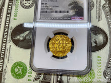 Load image into Gallery viewer, FINEST OF 2 KN. PERU 4 ESCUDOS 1711 1715 FLEET SHIPWRECK NGC 64