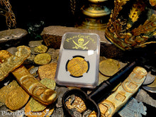 Load image into Gallery viewer, 1715 FLEET SHIPWRECK 1711 8 ESCUDOS NGC 63 PIRATE GOLD COINS TREASURE COB
