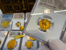 Load image into Gallery viewer, ROMAN EMPIRE &quot;AUGUSTUS&quot; 27BC AUREUS NGC CH VF 5X2 ANCIENT GOLD COINS CAESAR