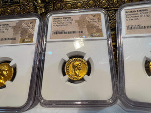 ROMAN EMPIRE "CLAUDIUS" AUREUS 41-54AD NGC VF ANCIENT GOLD COINS CAESAR AUGUSTUS