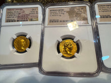 Load image into Gallery viewer, ROMAN EMPIRE &quot;DOMITIAN&quot; 81 AD AUREUS NGC CH VF 5X3 ANCIENT COINS CAESAR AUGUSTUS