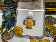 Load image into Gallery viewer, ROMAN EMPIRE &quot;TITUS&quot; 79AD AUREUS NGC F 5X4 ANCIENT COINS CAESAR AUGUSTUS